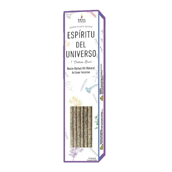 Soulsticks 7 Chakras Blend Resin Rolled Artisan Espiritu Incense