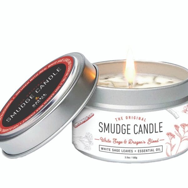 White Sage Dragon Blood Smudge Candle