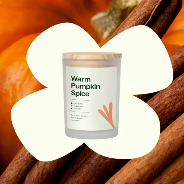 Warm Pumpkin Spice Candle 02