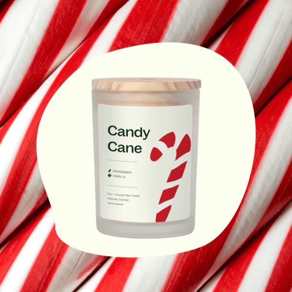 Candy Cane Candle 02