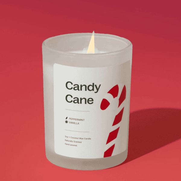 Candy Cane Candle 07